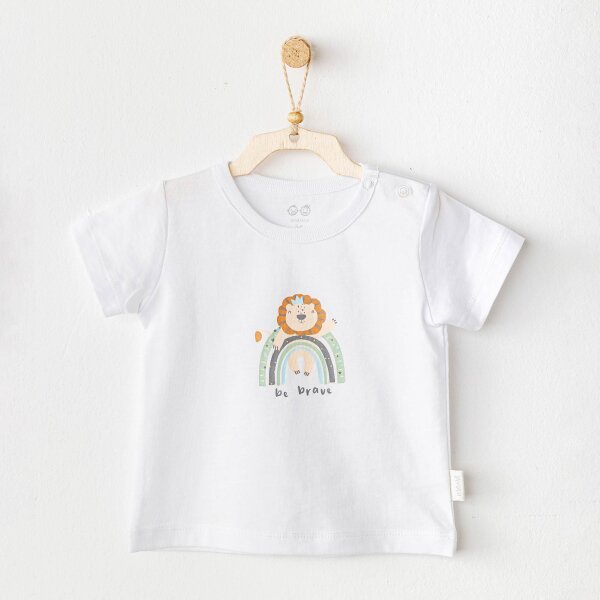 Andywawa AC25977 Casual Bebek Tişört White - Andywawa