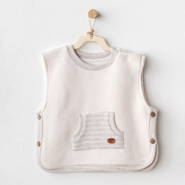 Andywawa AC25161 Soft Bebe Yelek Ekru - Andywawa