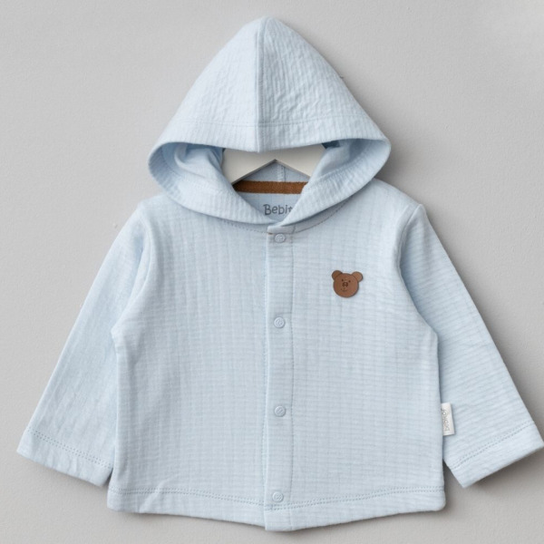 Bebitof Hooded Baby Cardigan 80153 Dark Blue - Bebitof Baby