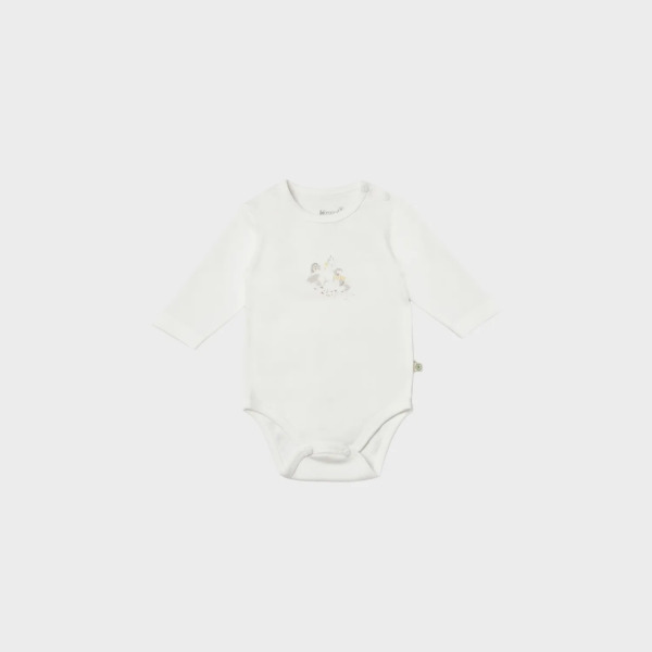 Bibaby Biorganic Penguin Club Bebek Body 56003 Ekru Gri - 1