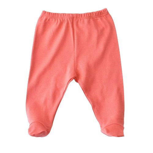 Bibaby Biorganic Wild Flowers Patikli Pantolon 57773 Coral - 1