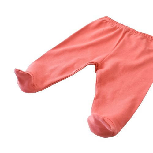 Bibaby Biorganic Wild Flowers Patikli Pantolon 57773 Coral - 3