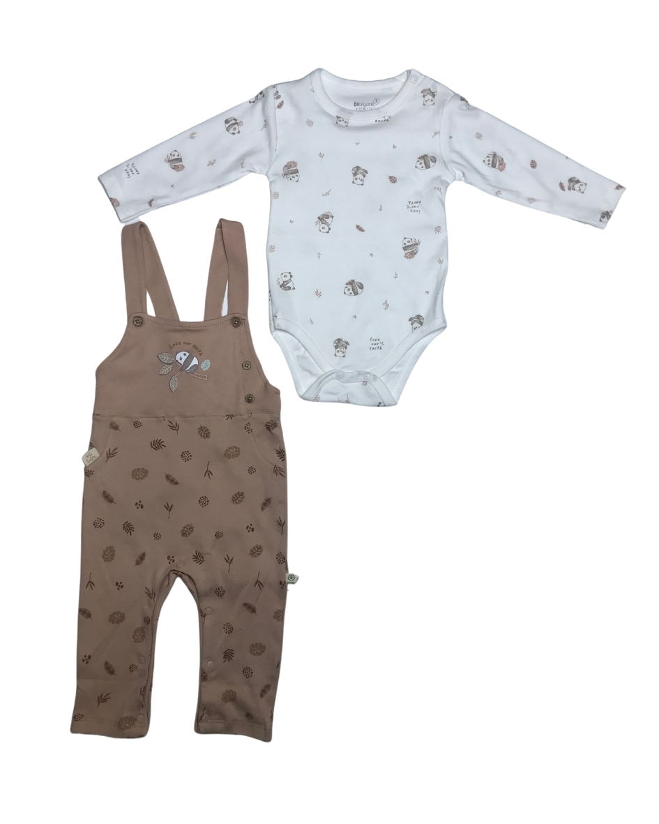 Bibaby Biorganic Love Our Earth Salopet 60786 Mocha - 1