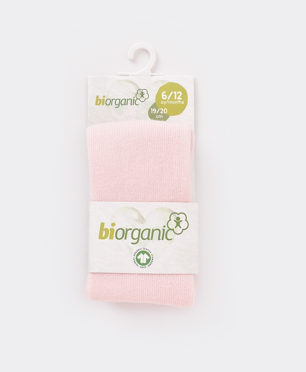 Bibaby Biorganic Basic Külotlu Çorap 68235 Pembe - 1