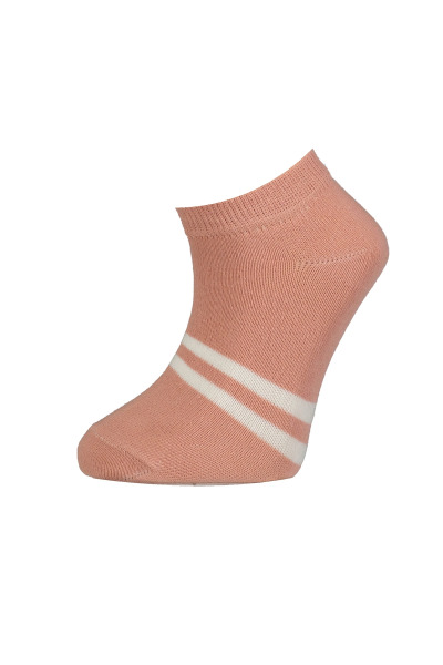 Bibaby Biorganic Çizgili 2'Li Yaş Patik Çorap 68429 Pembe - 2