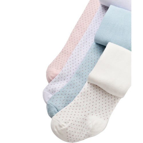 Bibaby Biorganic Klasik Puanlı Külotlu Çorap 68438 Beyaz - 4