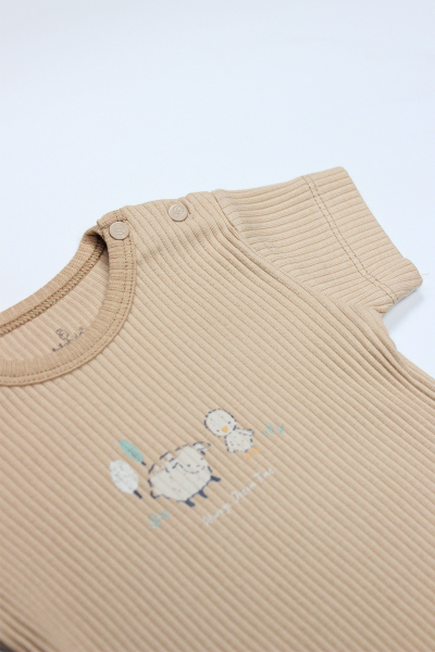 Bistyle Always Dream Yarım Kol 2'Li Body 17114 Ekru Bej - 3