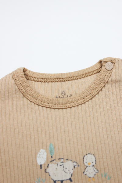 Bistyle Always Dream Yarım Kol 2'Li Body 17114 Ekru Bej - 5