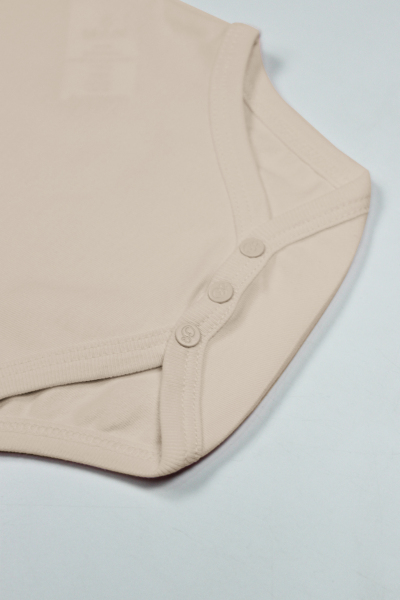 Bistyle Organik Natural Basic Style Yarım Kol Body BS17103 Bej - 3