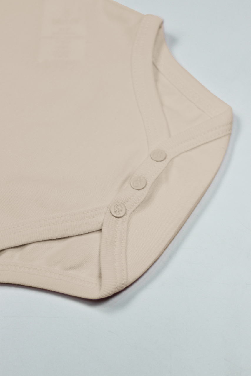 Bistyle Organik Natural Basic Style Yarım Kol Body BS17103 Bej - 3