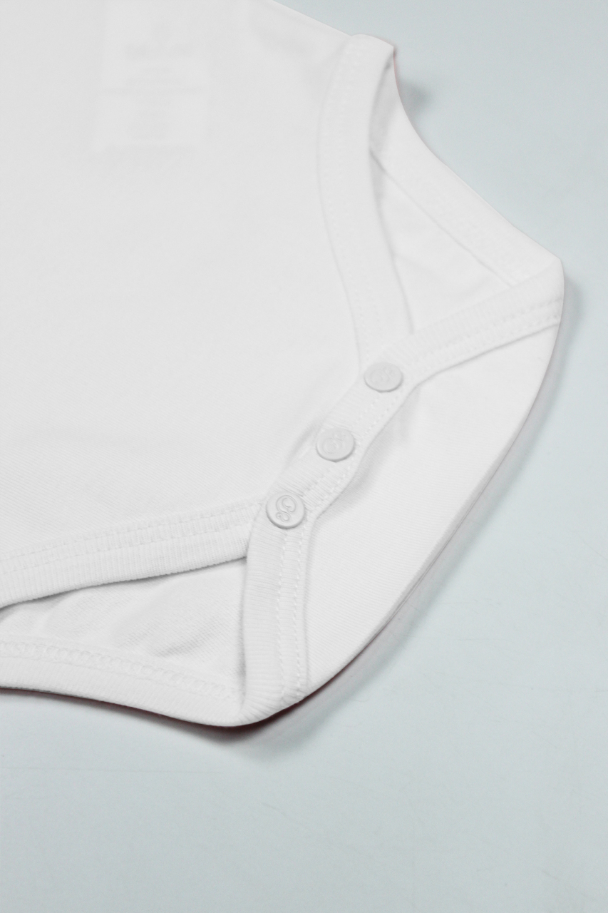 Bistyle Organik Natural Basic Style Yarım Kol Body BS17103 Beyaz - 3