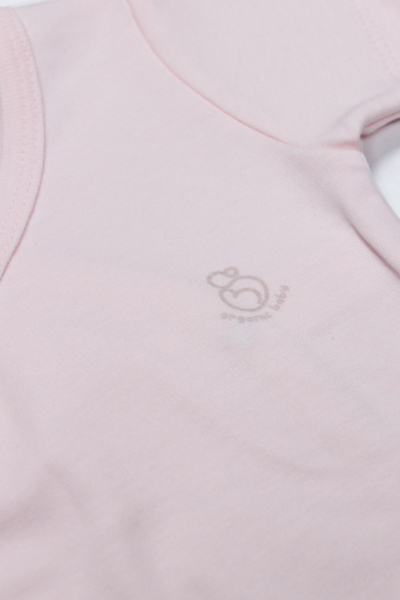 Bistyle Organik Natural Basic Style Kruvaze Uzun Kol Body BS17102 Pembe - 3