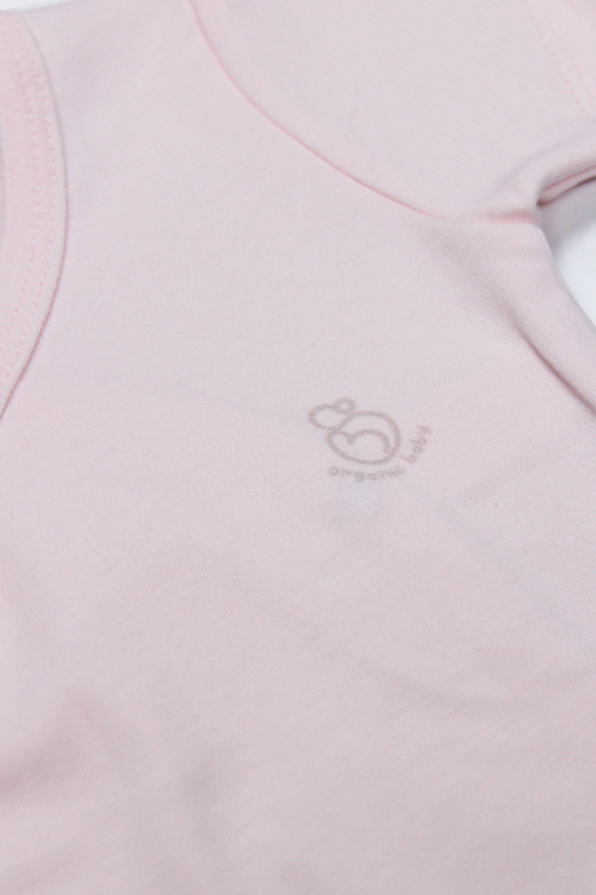 Bistyle Organik Natural Basic Style Kruvaze Uzun Kol Body BS17102 Pembe - 3