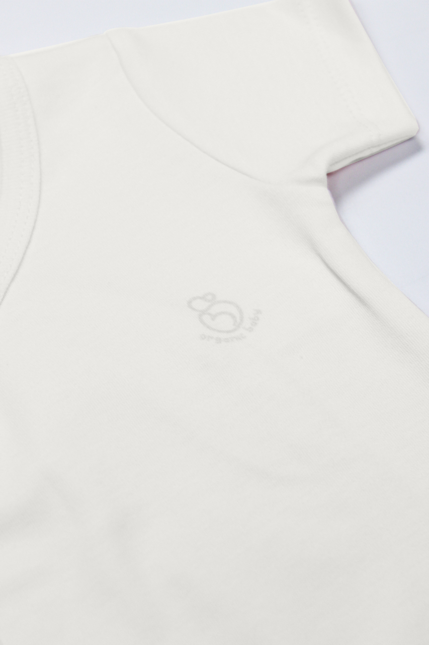 Bistyle Organik Natural Basic Style Kruvaze Yarım Kol Body BS17101 Ekru - 3