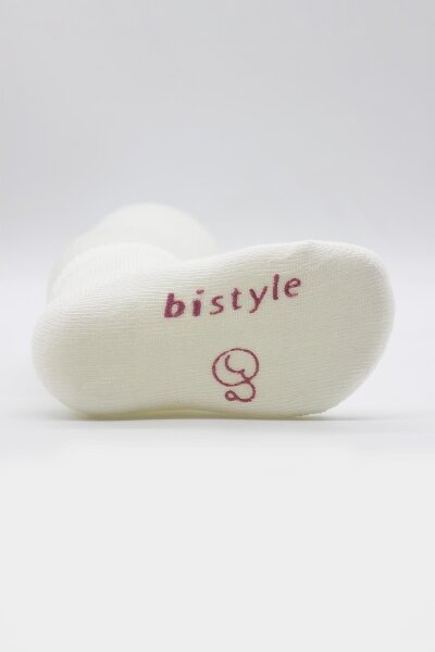 Bistyle 3'Lü Puanlı Kaymaz Penye Soket Çorap 10108 Pudra - 5