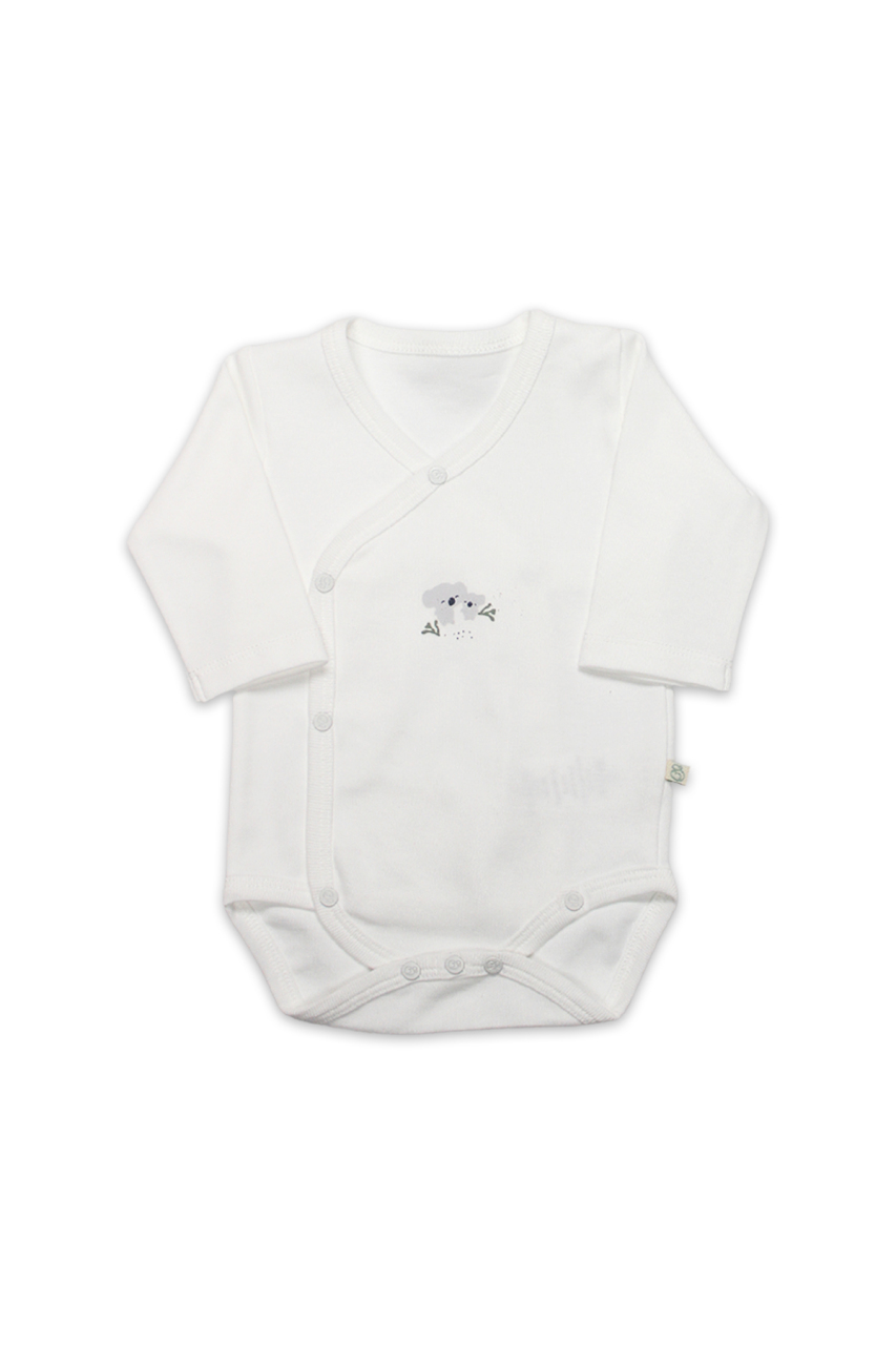 Bistyle Kruvaze Body Uzun Kol Lıttle Koala 17113 Gri - 1