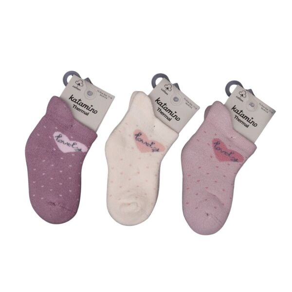 Katamino Arçin Havlu Kız Bebek Soket Çorap K45901 Asorti - Katamino