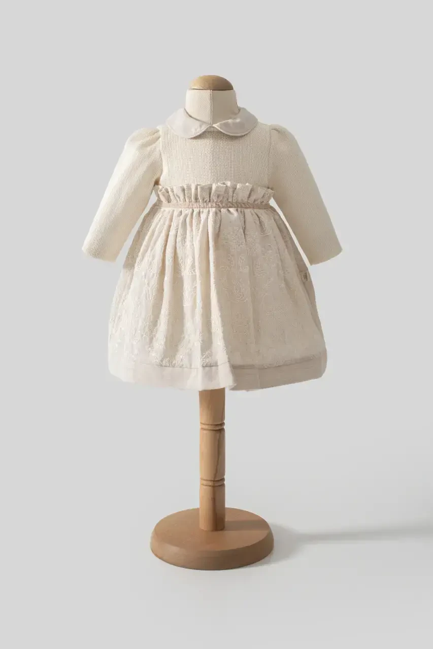 Tongs Baby Elbise 8050 Ekru - Tongs Baby