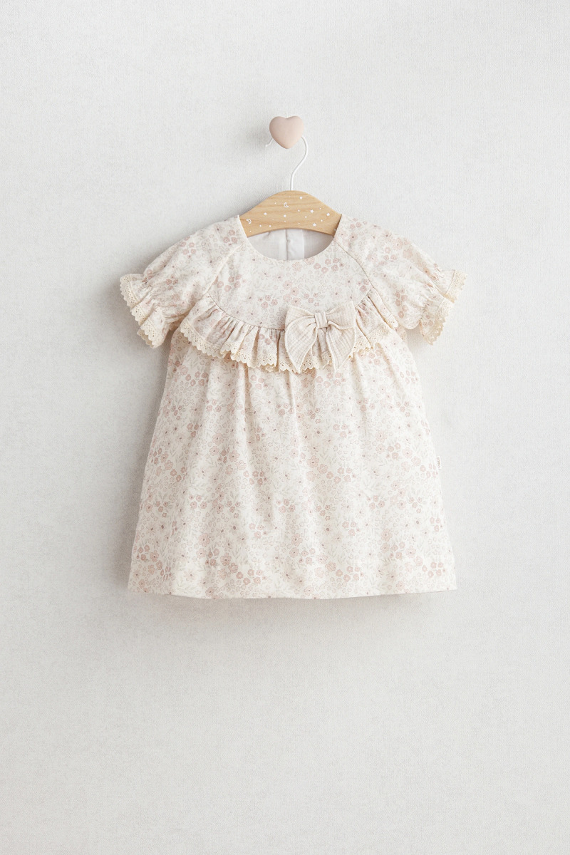 Tongs Baby Flowery Elbise 5502 Bej - 1