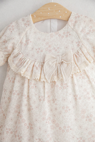 Tongs Baby Flowery Elbise 5502 Bej - 2