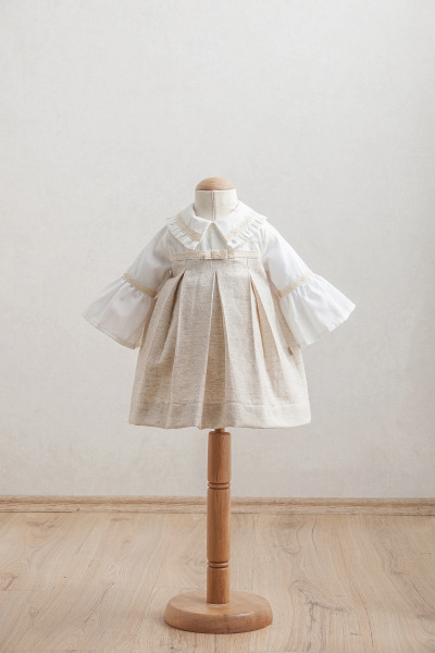 Tongs Baby Bebek Elbise 3919 Bej - Tongs Baby