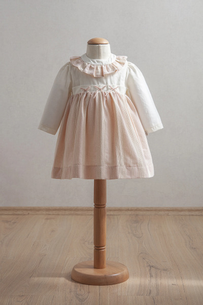 Tongs Baby Bebek Elbise 3914 Pembe - Tongs Baby