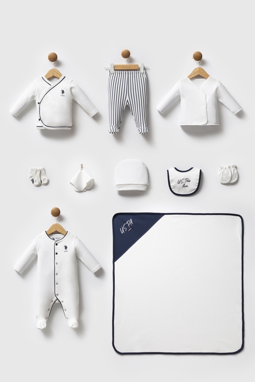 U.S. Polo Assn Hastane Cıkısı 10’lu set USB2620 Beyaz - 1