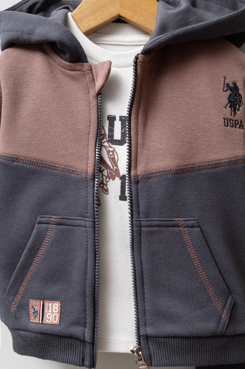 U.S. Polo Assn 3'lü Takım USB2561 Füme - 3