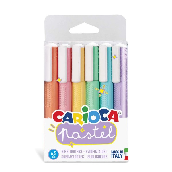 Carioca Pastel Renkler İşaretleme Kalemi 6'Lı - Carioca