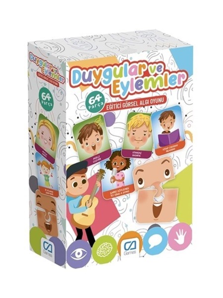 Games Duygular ve Eylemler Eğitici Görsel Algı Oyunu 64 Parça - Games