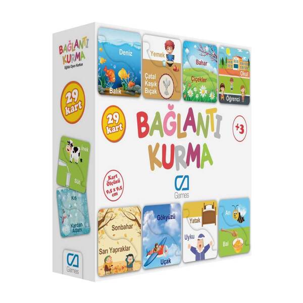 Games Bağlantı Kurma Eğitici Oyun Kartları 29 Kart - Games