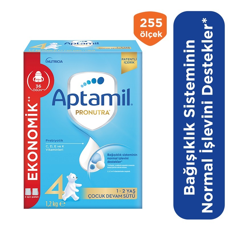 Aptamil Çocuk Devam Sütü Maması No4 1 Yaş+ 1200 Gr - 1