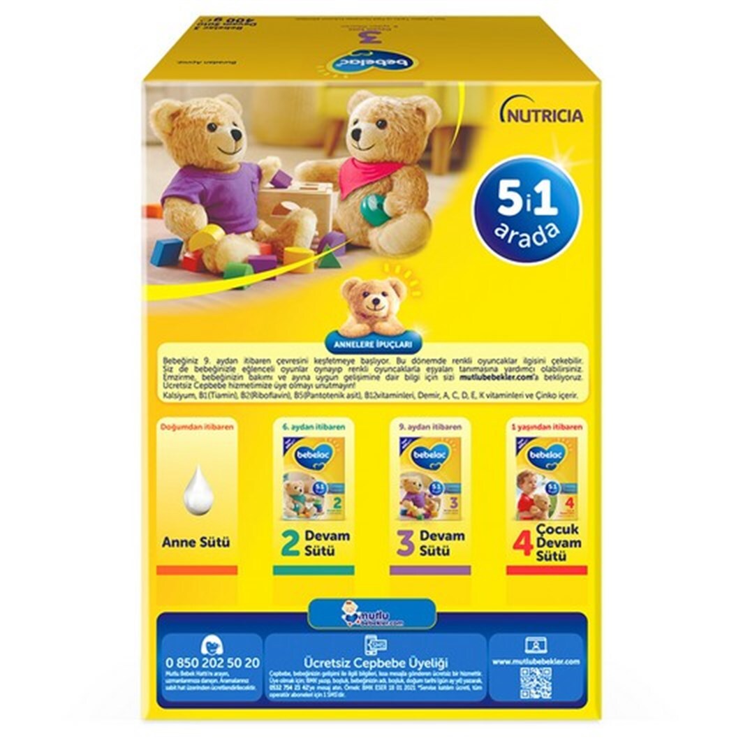 Bebelac Bebek Devam Sütü No3 400 Gr - 3