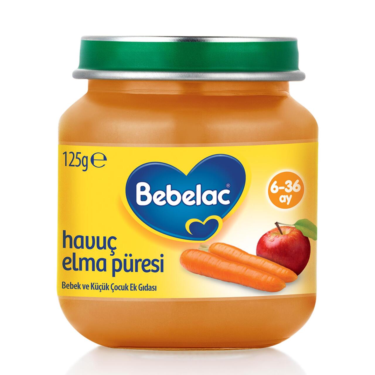Bebelac Havuç Elma Püreli Kavanoz Maması 125 Gr - 2