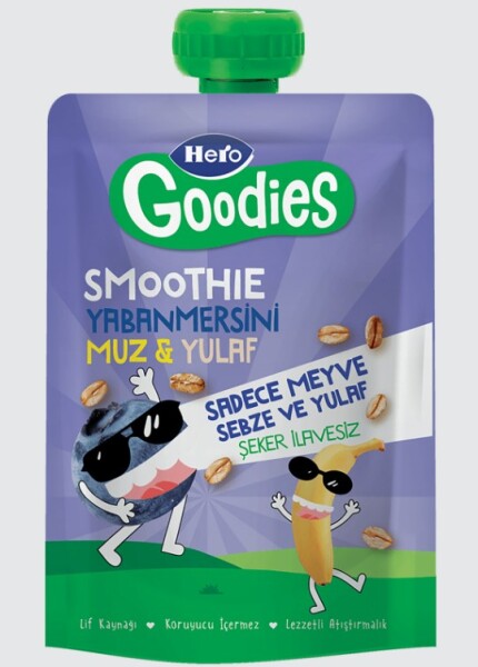 Hero Goodies Yabanmersini Muz Yulaf Havuç 100 Gr - Hero Baby