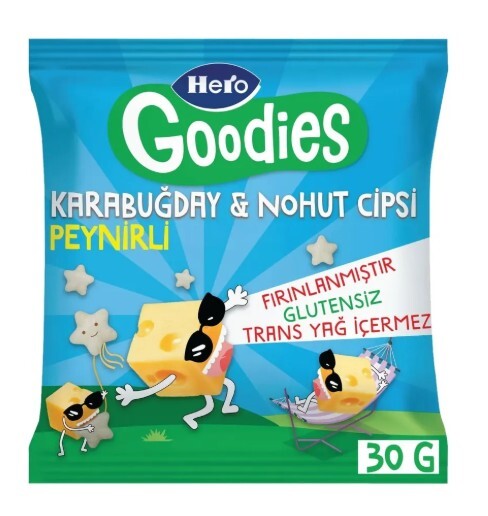 Hero Goodies Peynirli Sağlıklı Cips 30 Gr - Hero Baby