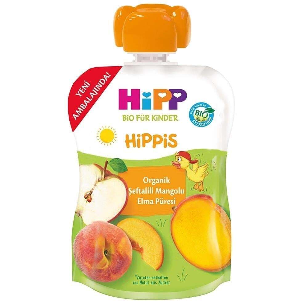 Hipp Organik Şeftalili Mangolu Elma Püresi 100 Gr - 1