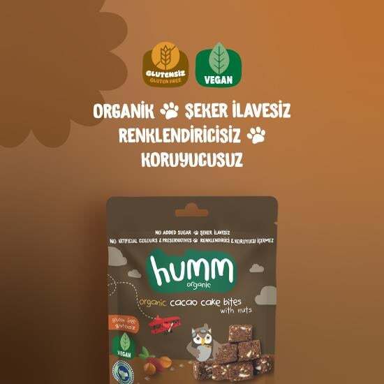 Humm Organik Fındıklı Kakaolu Vegan Kek 30 Gr - 2