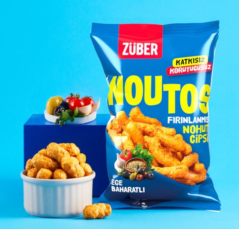 Züber Noutos Fırın Nohut Cipsi 55 Gr Ege Baharat - 1
