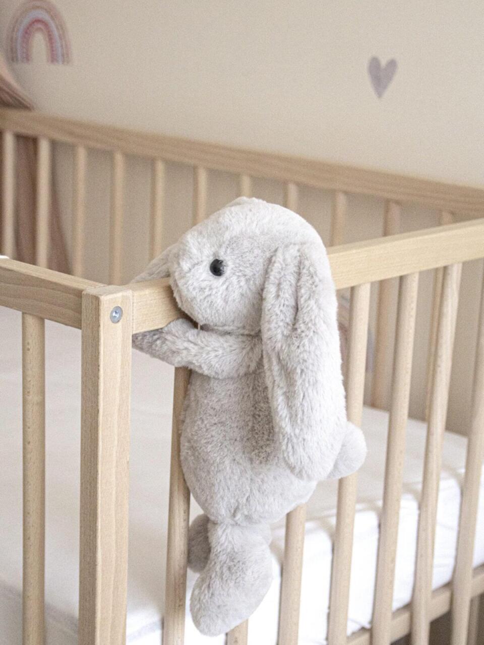 BabyJem Uyku Arkadaşım Oturabilen Tavşan 30 Cm 730 Gri - 2