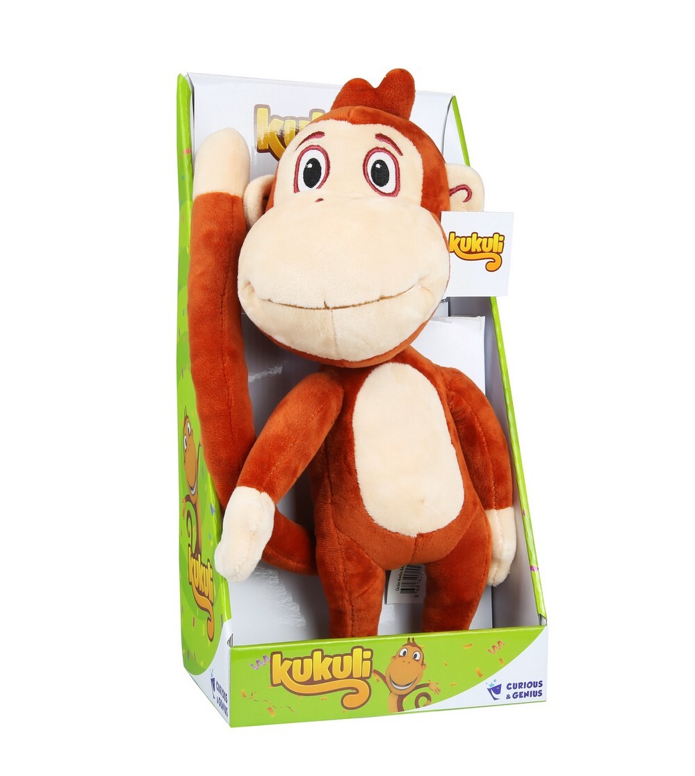 Kukuli Müzikli Peluş Oyuncak Maymun 55072 - 1