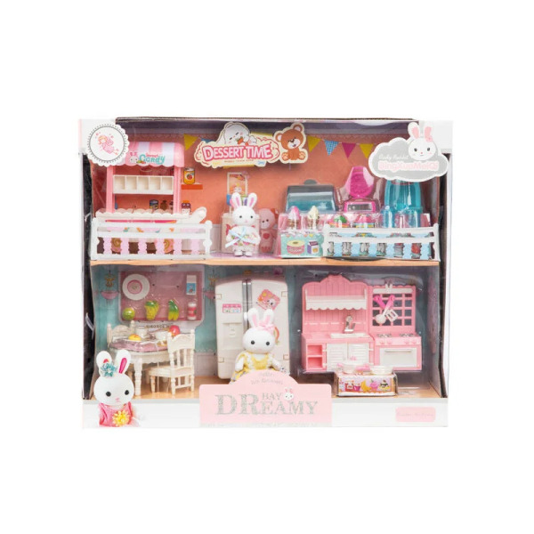 Bay Dreamy Mini Tavşan Çift Katlı Mutfak Seti - Bay Dreamy