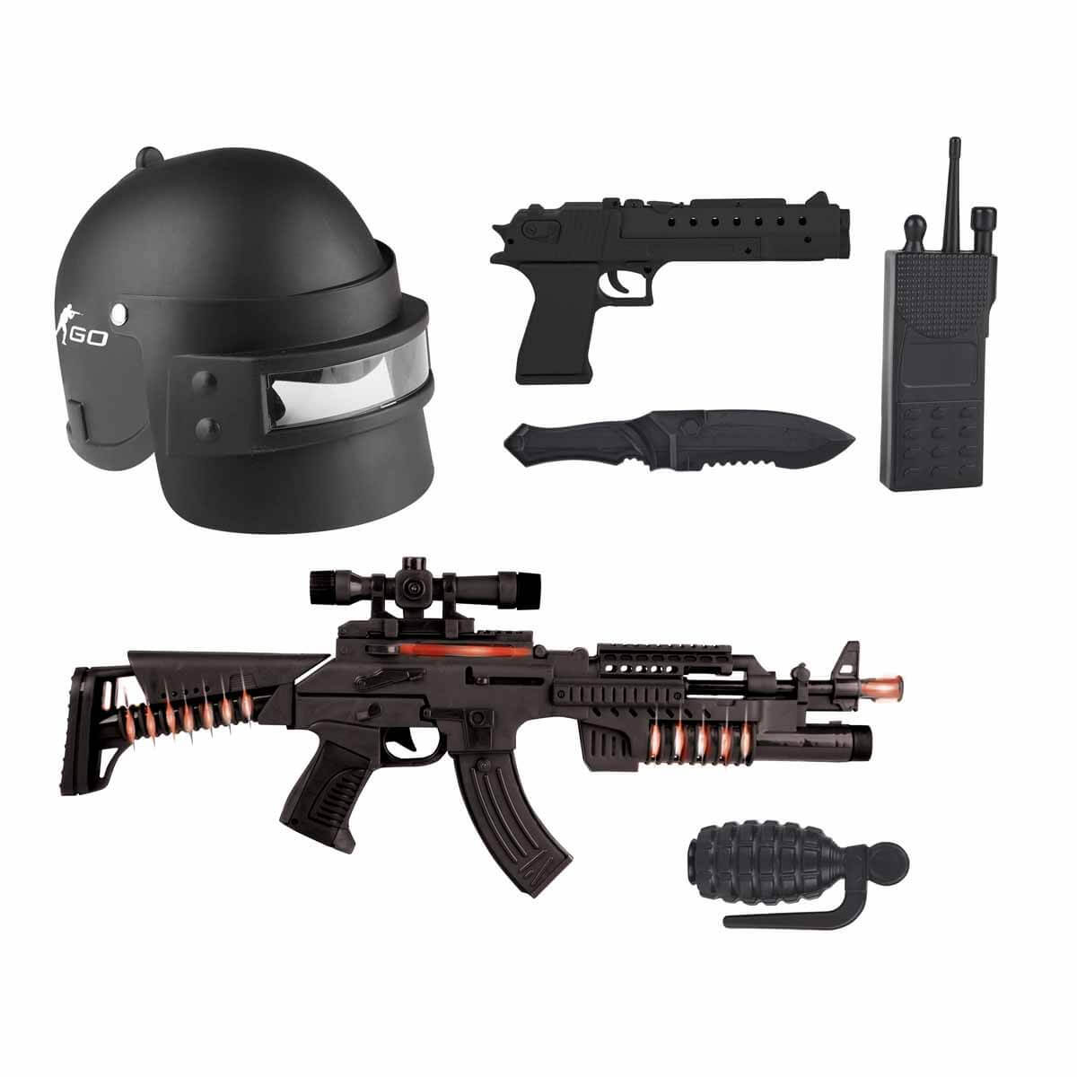 Erdem Sesli ve Işıklı CS GO Askeri Oyun Seti ER-120M - 1