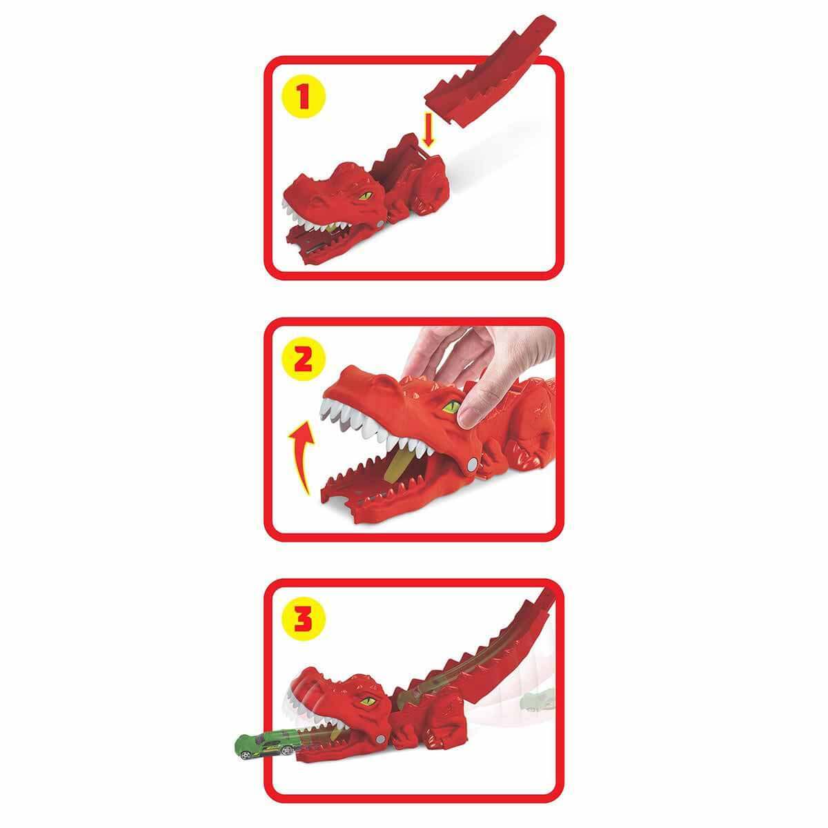 Hot Wheels Dinazor Fırlatıcı Oyun Seti GVF41 - 4