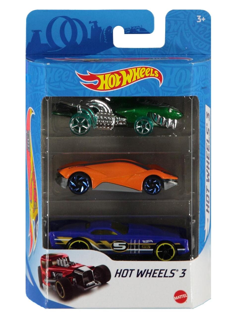 Hot Wheels 3Lü Araba Seti K5904 - 3