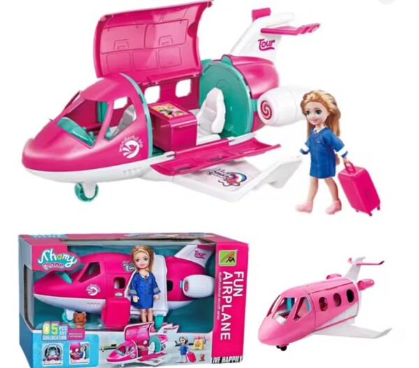 Pasifik Pembe Aksesuarlı Uçak 9045-11 - 2