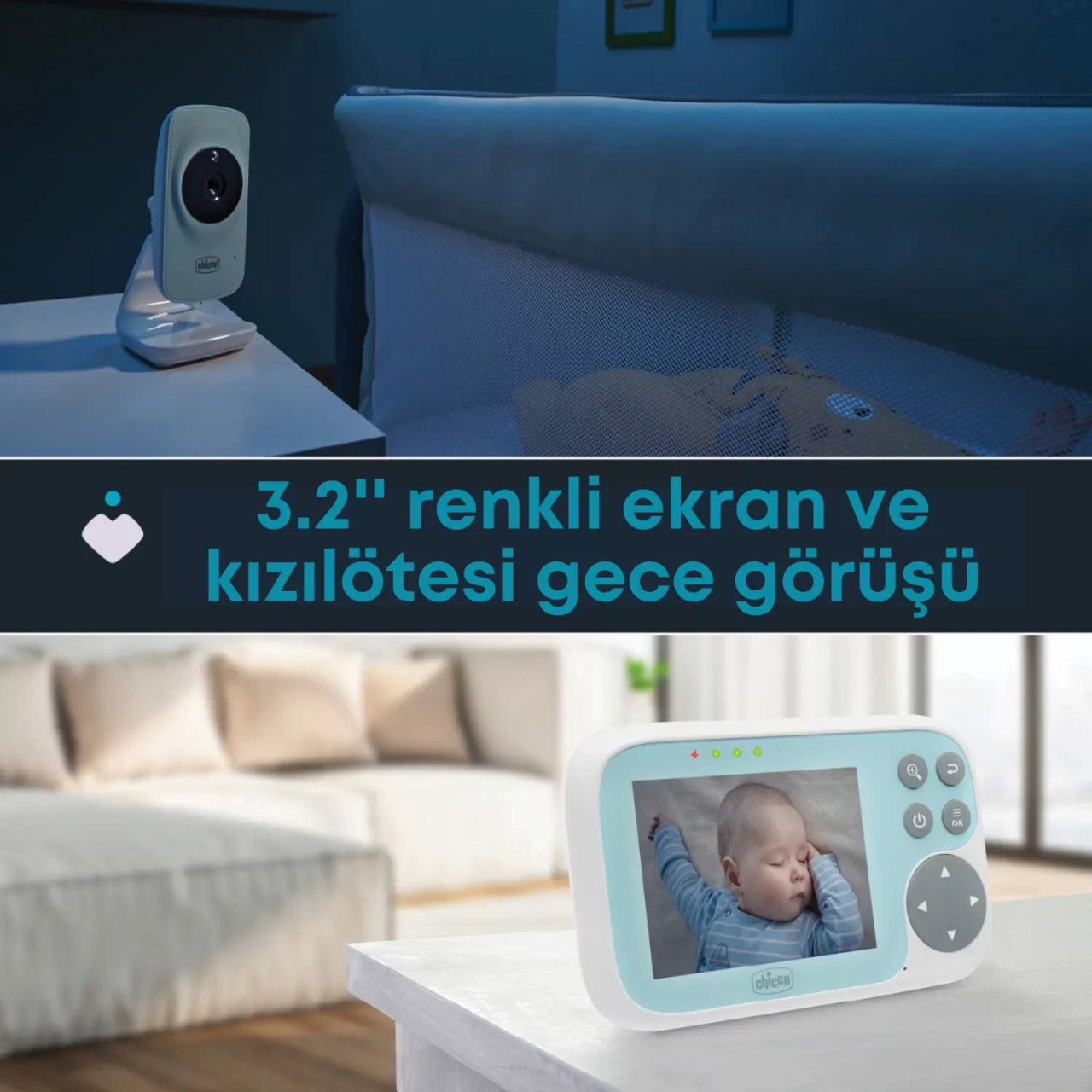 Chicco Baby Bebek Kamerası Start - 3