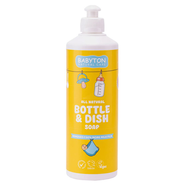 Babyton Doğal Emzik ve Biberon Temizleyicisi Bitkisel Elde Bulaşık Sabunu 500 ml - 1