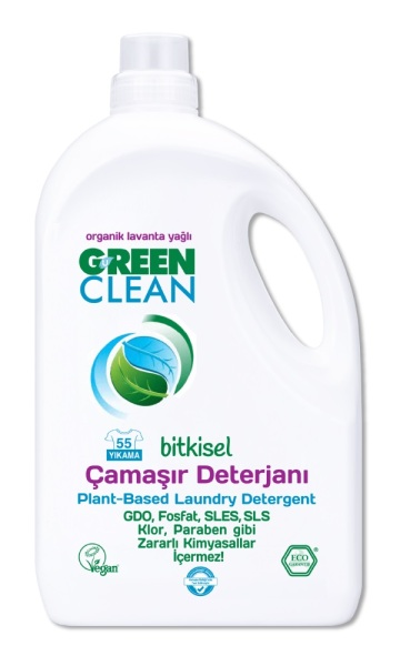 Green Clean Bitkisel Çamaşır Deterjanı 2750 ml (55 Yıkama) - Green Clean