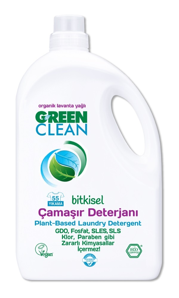 Green Clean Bitkisel Çamaşır Deterjanı 2750 ml (55 Yıkama) - 1